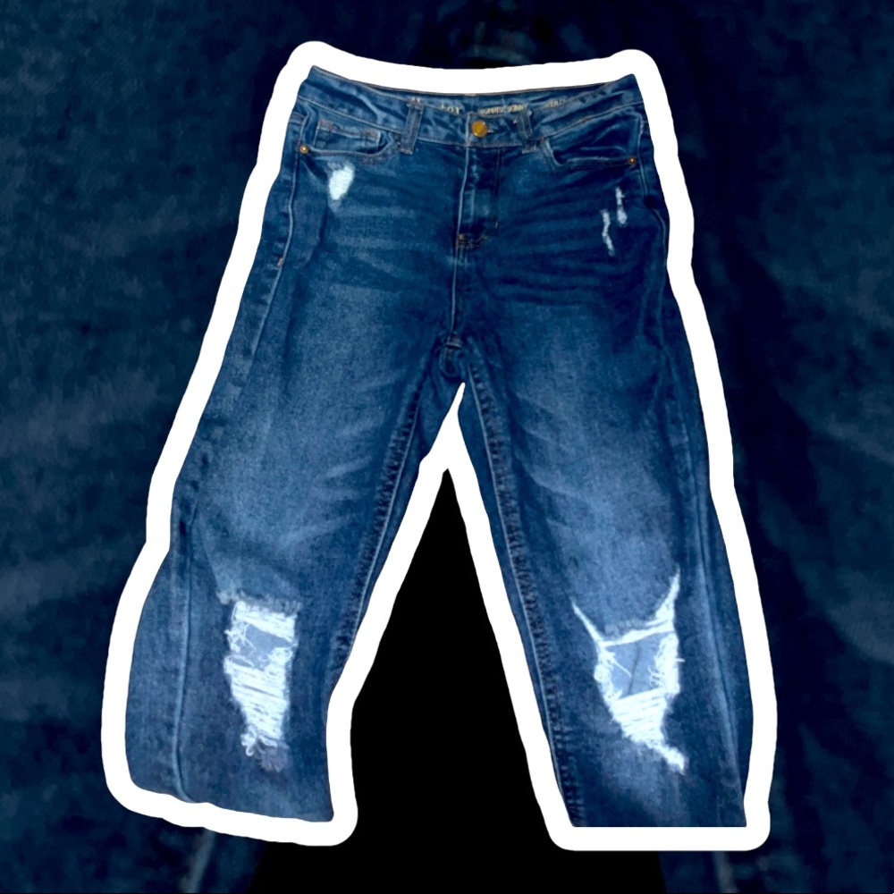 Barely Used Women’s Ripped Jeans, Ripped Leggings